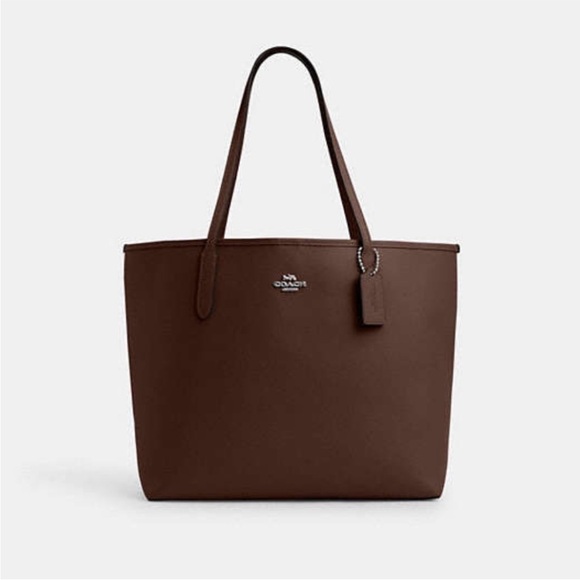 Coach Chocolate Brown City Tote Bag - Picture 1 of 3